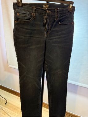 LAZER Slim Straight Black Jeans